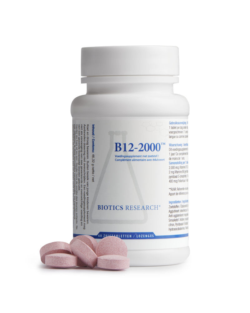 Beroemdheid woonadres Inloggegevens B12-2000 | Biotics Research | Energetica Natura