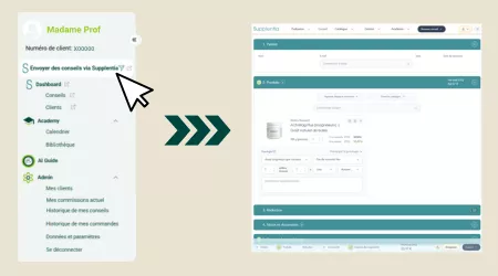 Supplentia menu