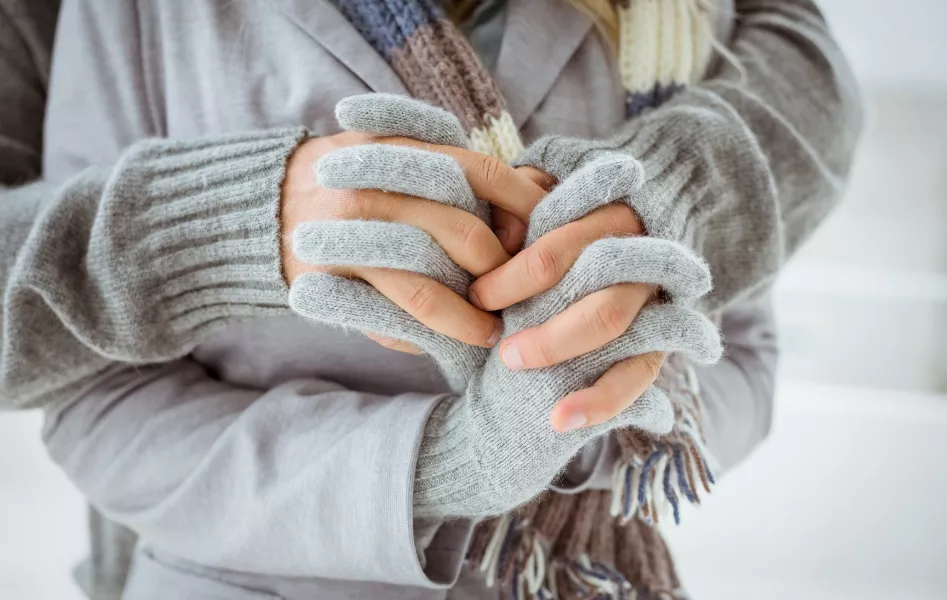 Winterhände und -füße