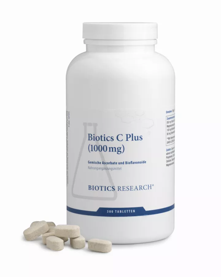 BIOTICS C PLUS (1000mg) - 300 TAB - DE1422 -0780053082481_pack shot_product